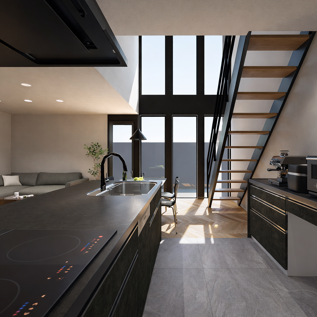 吹き抜けのある大空間LDK｜完成見学会開催