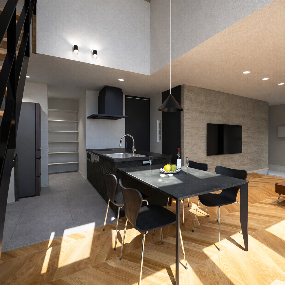 吹き抜けのある大空間LDK｜完成見学会開催